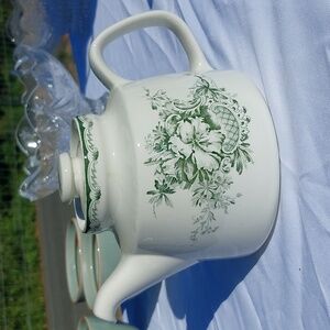 Rörstrand Sweden Grön Anna teapot | Green Floral |